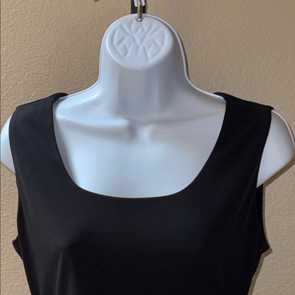 Calvin Klein Sleeveless Black Tank Top Polyester Blend Women’s Size P (Small) - Picture 2 of 6